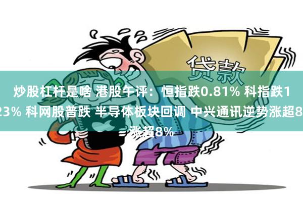 炒股杠杆是啥 港股午评：恒指跌0.81% 科指跌1.23% 科网股普跌 半导体板块回调 中兴通讯逆势涨超8%