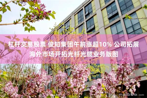 杠杆交易股票 俊知集团午前涨超10% 公司拓展海外市场开拓光纤光缆业务版图