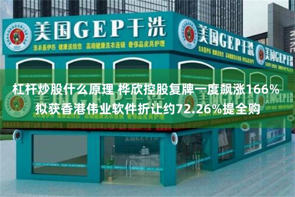 杠杆炒股什么原理 桦欣控股复牌一度飙涨166% 拟获香港伟业软件折让约72.26%提全购