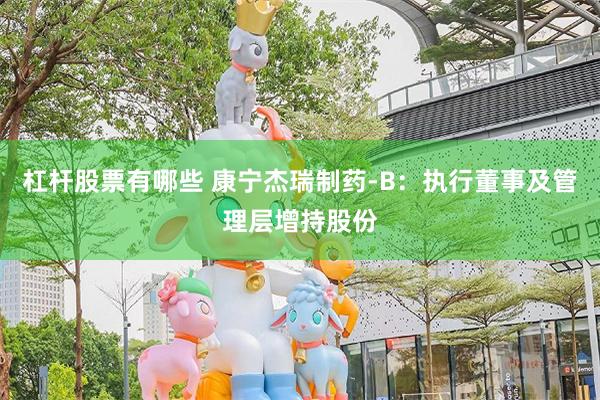 杠杆股票有哪些 康宁杰瑞制药-B：执行董事及管理层增持股份