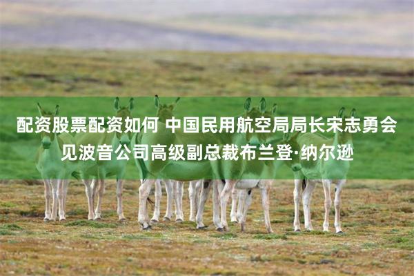 配资股票配资如何 中国民用航空局局长宋志勇会见波音公司高级副总裁布兰登·纳尔逊