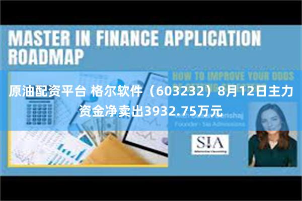 原油配资平台 格尔软件（603232）8月12日主力资金净卖出3932.75万元