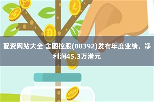 配资网站大全 舍图控股(08392)发布年度业绩，净利润45.3万港元