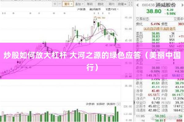炒股如何放大杠杆 大河之源的绿色应答（美丽中国行）