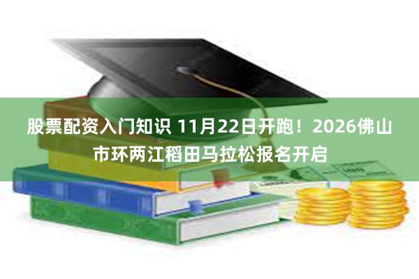 股票配资入门知识 11月22日开跑！2026佛山市环两江稻田马拉松报名开启