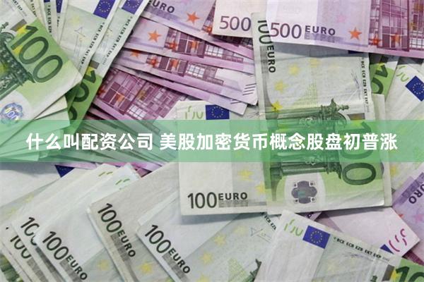 什么叫配资公司 美股加密货币概念股盘初普涨