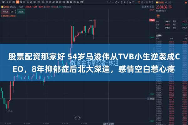 股票配资那家好 54岁马浚伟从TVB小生逆袭成CEO，8年抑郁症后北大深造，感情空白惹心疼