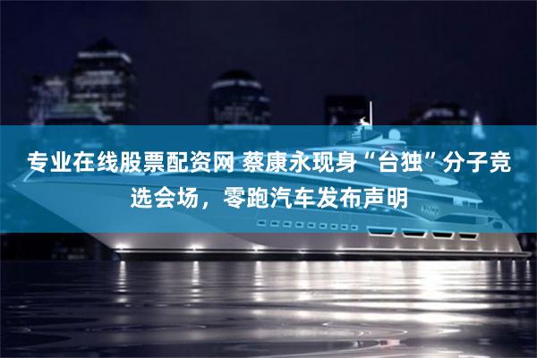 专业在线股票配资网 蔡康永现身“台独”分子竞选会场，零跑汽车发布声明